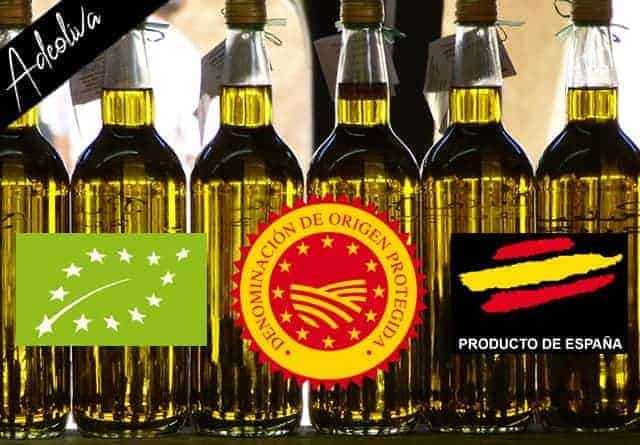 etiquetado para aceite de oliva