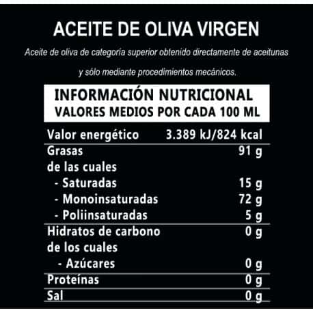Etiqueta aceite de oliva virgen 5L oleocampo