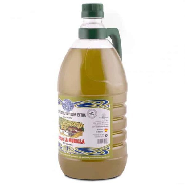 aceite de oliva 2l cooperativa la muralla arbequina etiqueta
