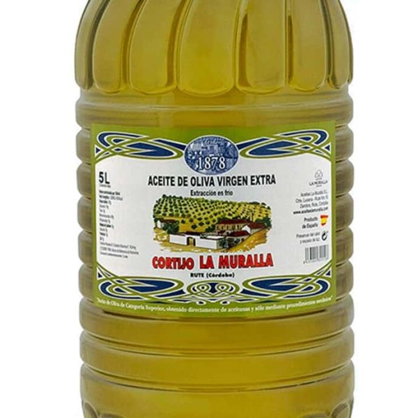 aceite de oliva 5l cooperativa la muralla etiqueta